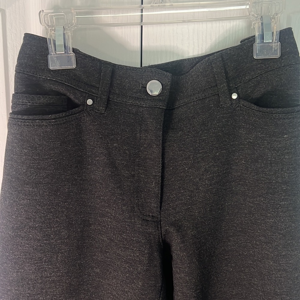 WHITE HOUSE BLACK MARKET UNIQUE BLACK TROUSERS SUPER STRETCH! PERFECT!